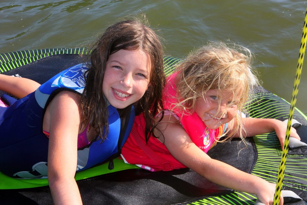 kids on a raft